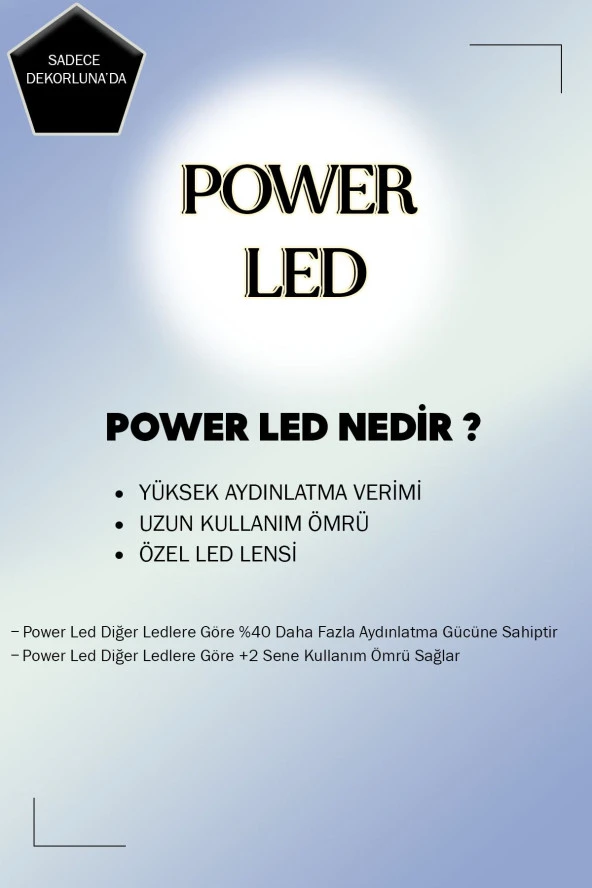 Dekorluna Alis Modern Füme Plafonyer Tavana Sıfır Beyaz Işık Salon Mutfak Yatak Odası Led Avize - 7