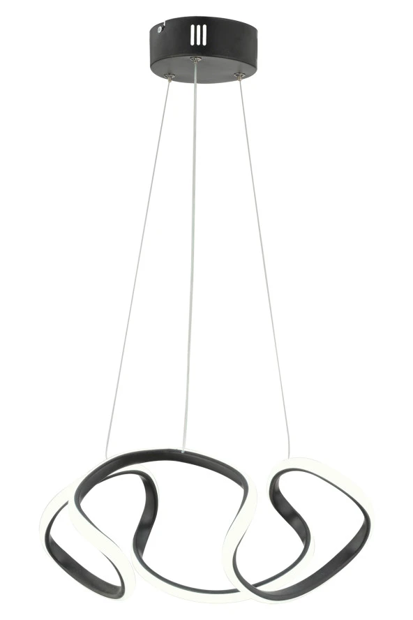Dekorluna Modern Enzo Siyah Modern Sarkıt Led Avize 35 cm - 2
