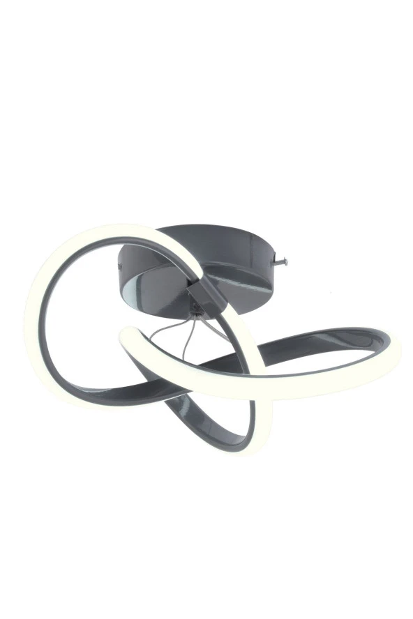 Dekorluna Sofia Modern Plafonyer Füme Tavana Sıfır Beyaz Işık Salon Mutfak Hol Led Avize - 4