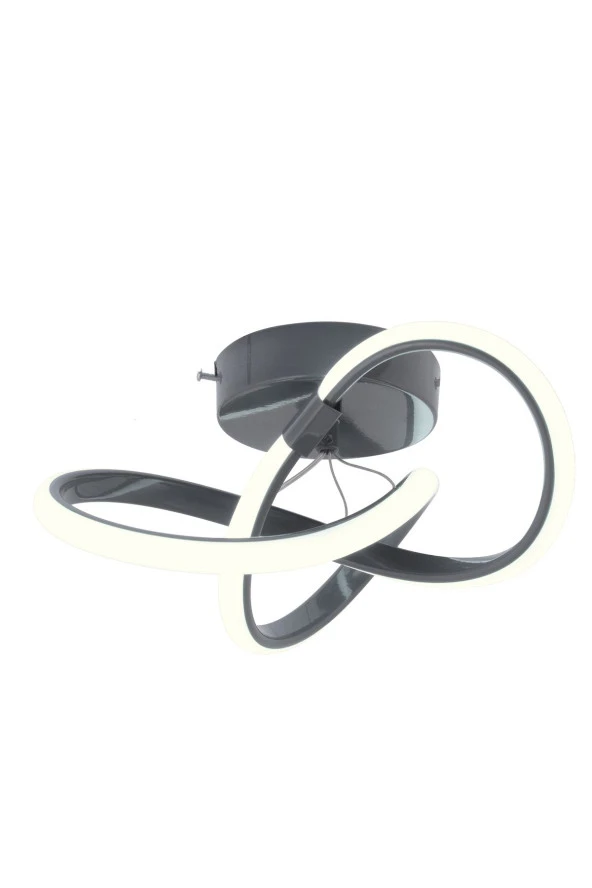 Dekorluna Sofia Modern Plafonyer Füme Tavana Sıfır Beyaz Işık Salon Mutfak Hol Led Avize - 5