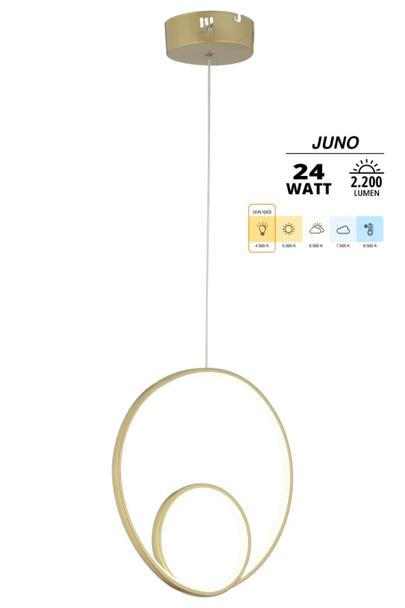 Dekorluna Juno Eskitme Modern Sarkıt Led Avize - 2