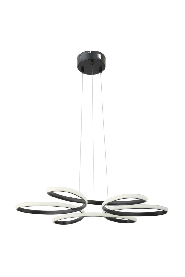 Dekorluna Flora Siyah Modern Sarkıt Led Avize - 2
