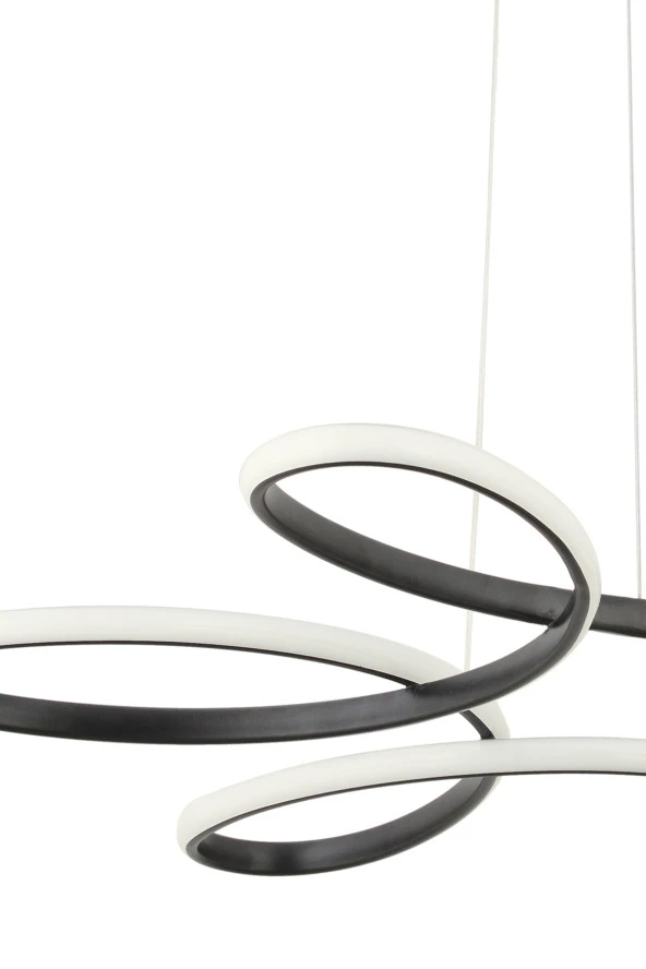 Dekorluna Flora Siyah Modern Sarkıt Led Avize - 4