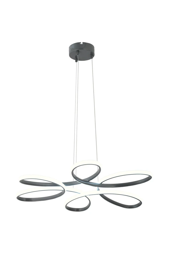 Dekorluna Flora Füme Modern Sarkıt Led Avize - 3