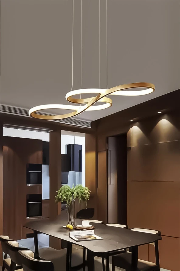 Dekorluna Modern Rimaldo Eskitme Sarkıt Led Günışığı Power Ledli Salon Mutfak Oda Hol Ledli Avize