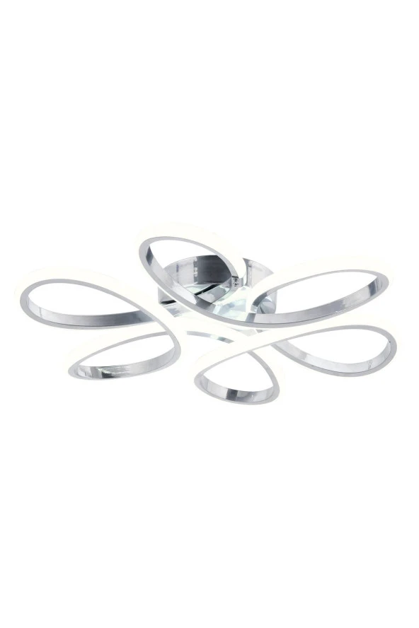 Dekorluna Alis Modern Krom Plafonyer Tavana Sıfır Beyaz Işık Salon Mutfak Yatak Odası Led Avize - 5