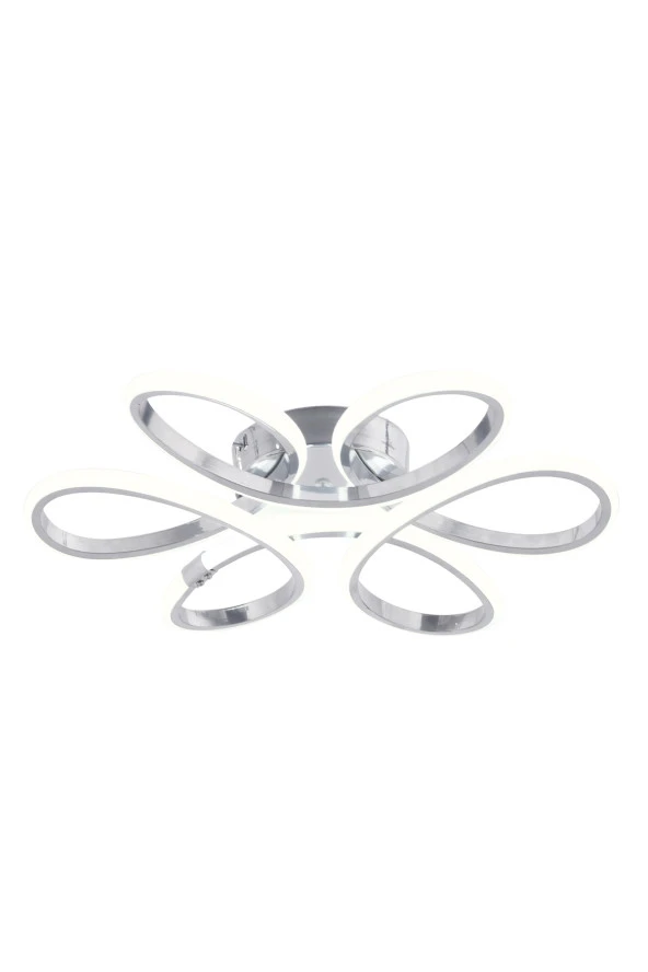 Dekorluna Alis Modern Krom Plafonyer Tavana Sıfır Beyaz Işık Salon Mutfak Yatak Odası Led Avize - 6