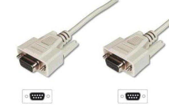 DIGITUS AK-610106-050-E 5m VERİ TRANSFER KAB. DSUB9D/9D