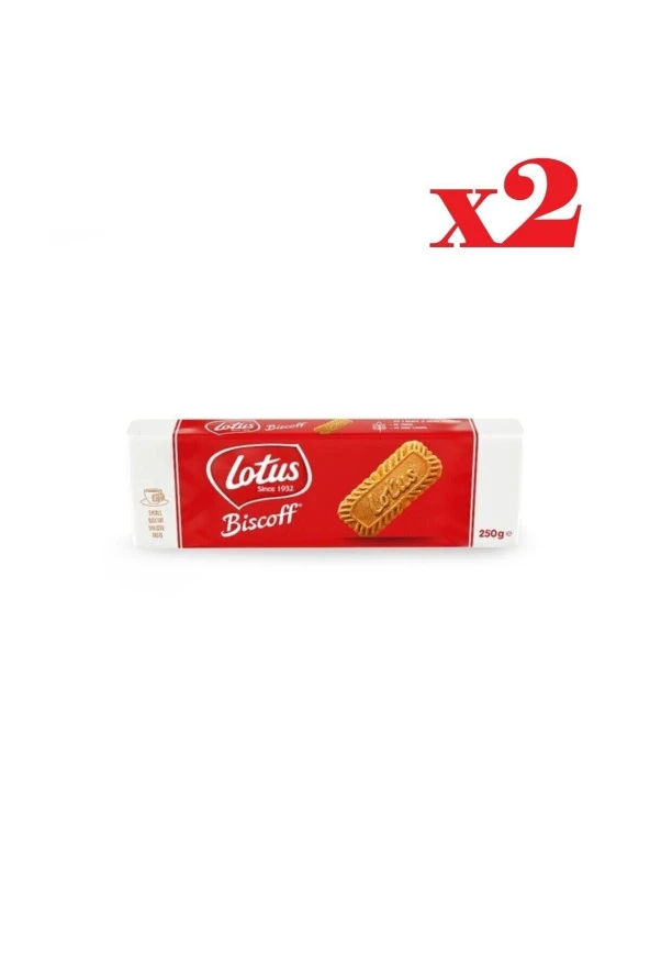 Lotus Biscoff Karamelize Bisküvi 250 gr - 2'li Paket