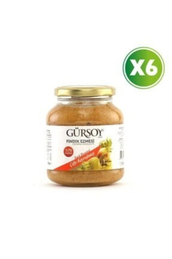 Gürsoy Çifte Kavrulmuş Fındık Ezmesi - 320g X 6 Adet