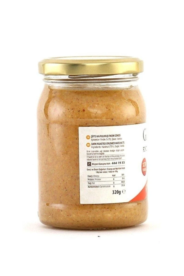 Gürsoy Çifte Kavrulmuş Fındık Ezmesi Cam Kavanoz 320 g X 2 Adet - 2