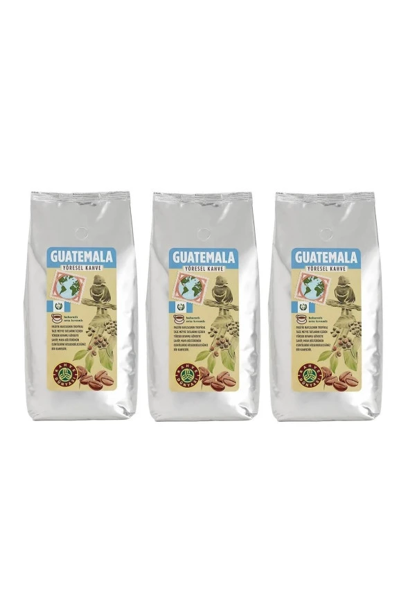 Kahve Dünyası Yöresel Guatemala Çekirdek Filtre Kahve 3x1000gr