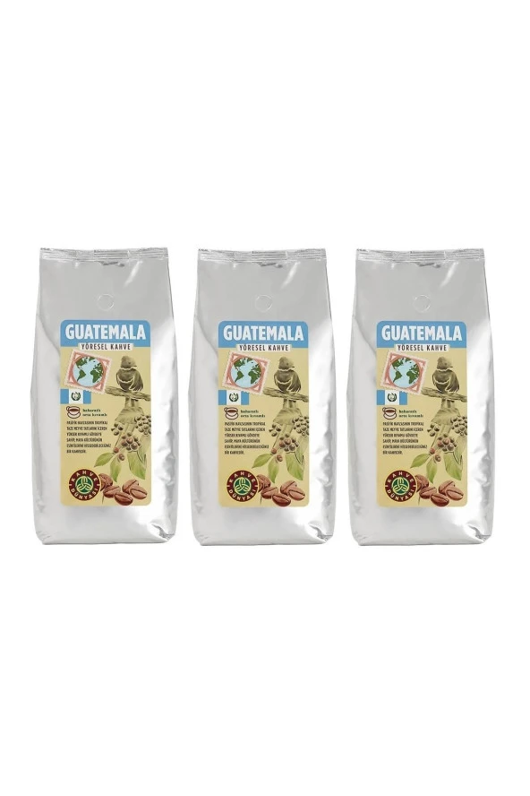 Kahve Dünyası Guatemala Yöresel Filtre Kahve Çekirdek 3 Adet 1kg
