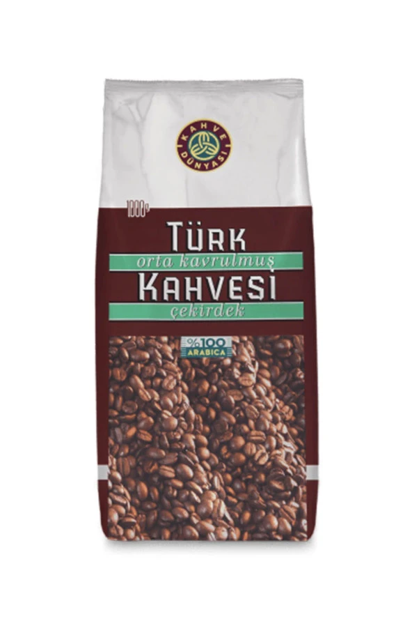 Kahve Dünyası Orta Kavrulmuş Türk Kahvesi Çekirdek 1 kg