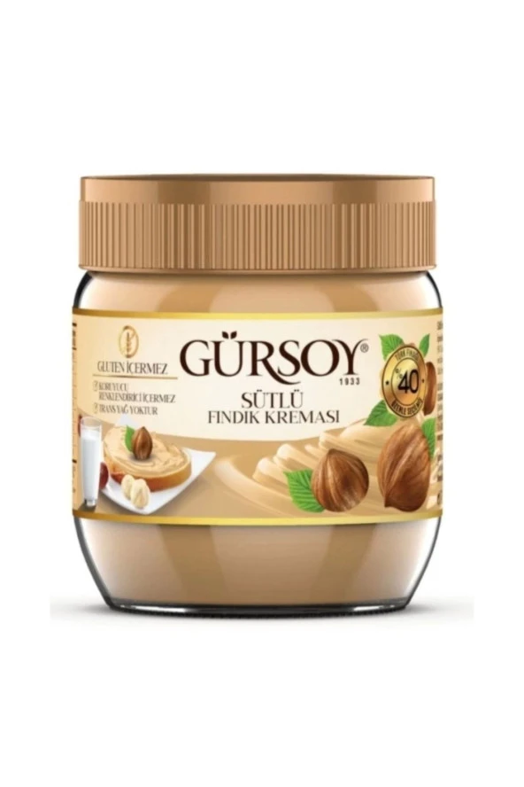 Gürsoy Sütlü Fındık Kreması Cam Kavanoz 400 G