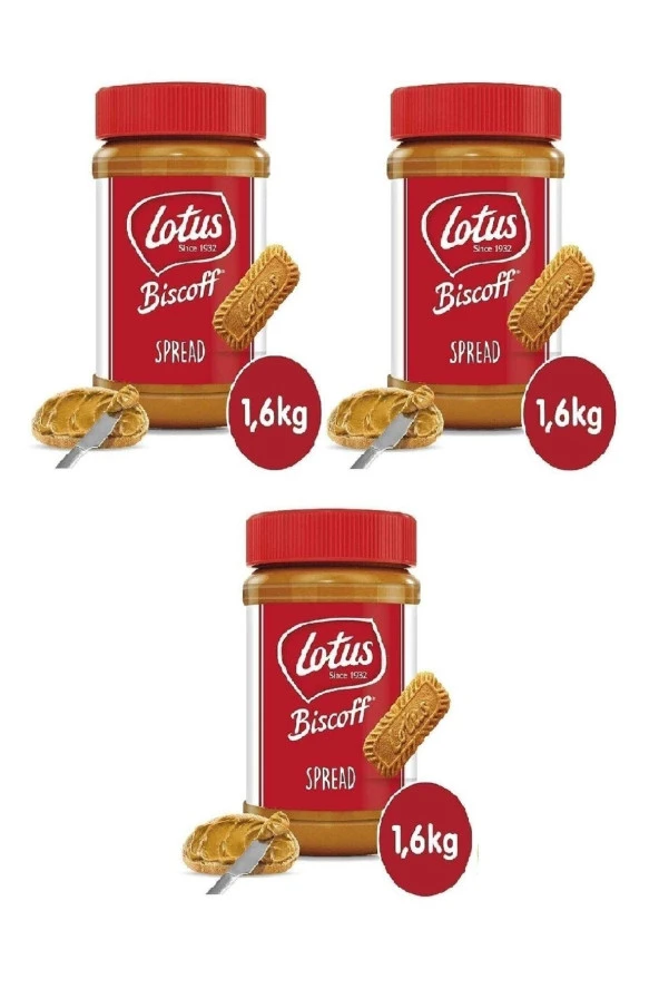 Lotus Bıscoff Spread Orıgınal 1600gr. X 3 Adet