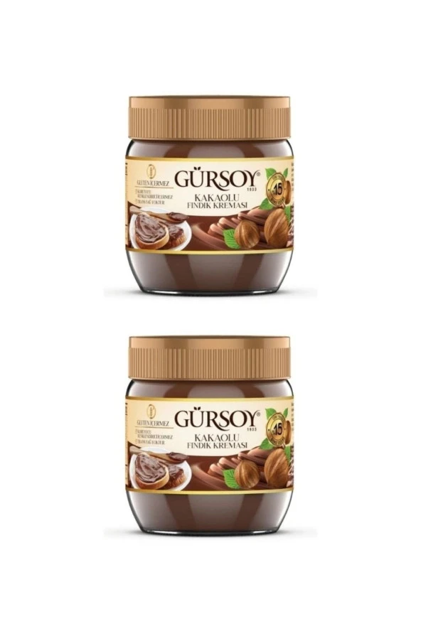 Gürsoy Kakaolu Fındık Kreması 400 gr 2 Adet - 2
