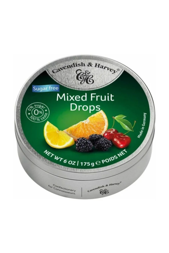 Cavendish & Harvey Harvey Şekersiz Karışık Meyve Drops 200 G
