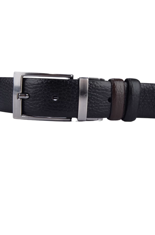 Çift Taraflı Erkek  Deri Kemer - 5