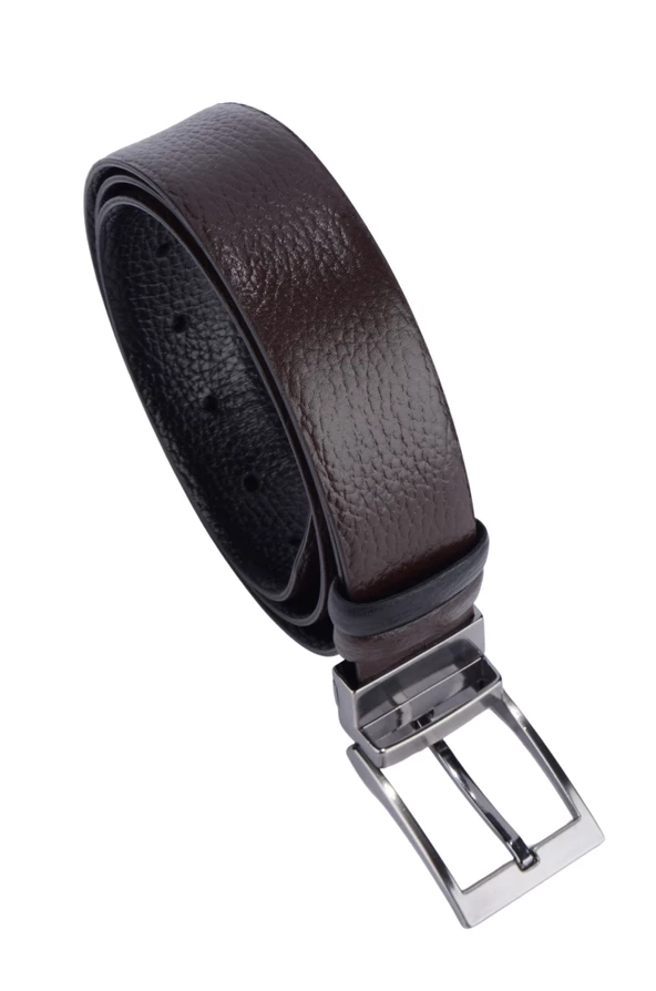 Çift Taraflı Erkek  Deri Kemer - 2