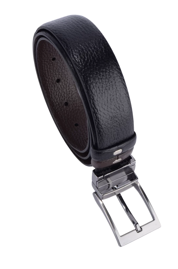 Çift Taraflı Erkek  Deri Kemer - 3