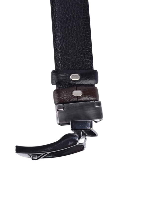 Çift Taraflı Erkek  Deri Kemer - 4