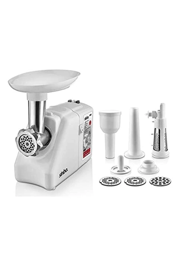 Mutfak Online Marka: Shb-3189 Salça, Et Kıyma Makinesi, Beyaz Kategori: Kıyma Makinesi