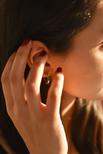 ÇG Kp451 Altın Halka Küpe - 2