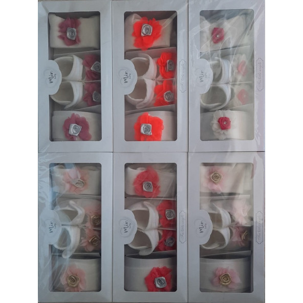 Minisan Bebek Üçlü Patik Takım