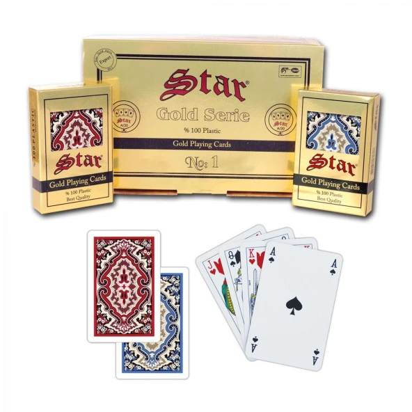 Star Gold Plastik Oyun Kağıdı