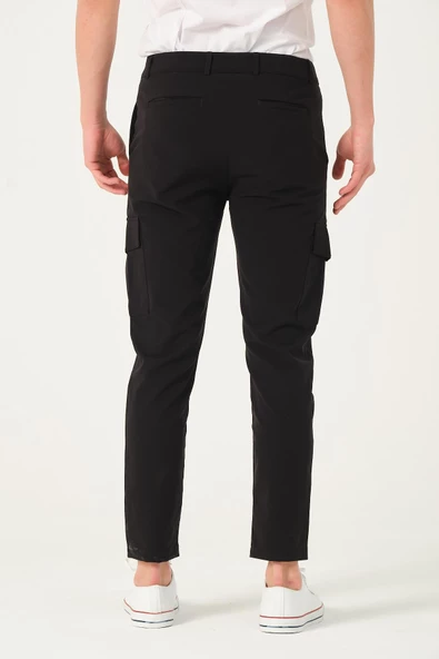 Erkek Regular Fit  Kargo Cepli Jogger Spor Pantolon - 4