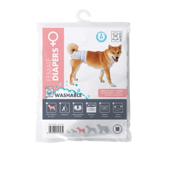 10169099 M-Pets Dişi Köpekler İçin Yıkanabilir Külot M