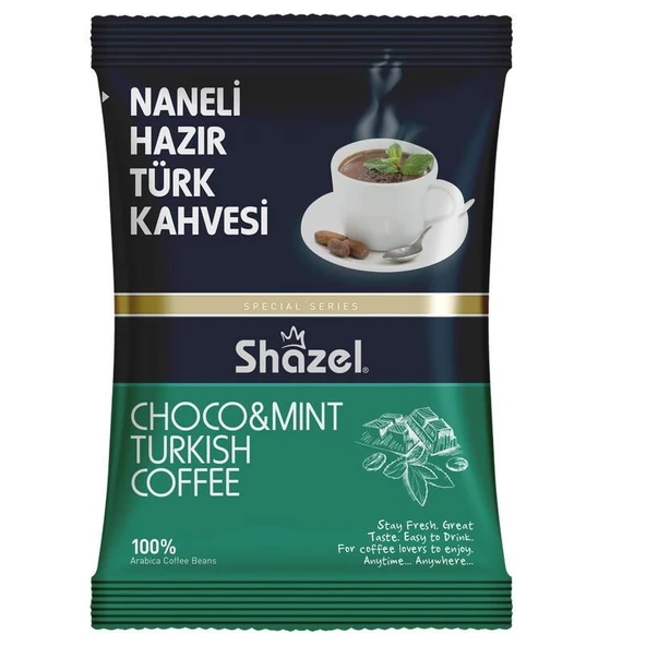 Shazel Special Naneli Hazır Türk Kahvesi 100 gr 16'lı ürün görseli 1
