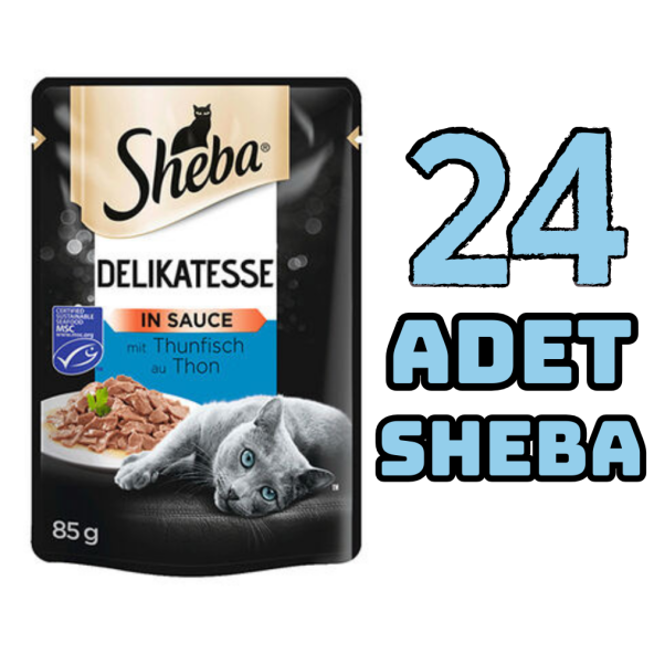 SHEBA Ton Balıklı Yaş Kedi Maması 85 gr (24 Paket)