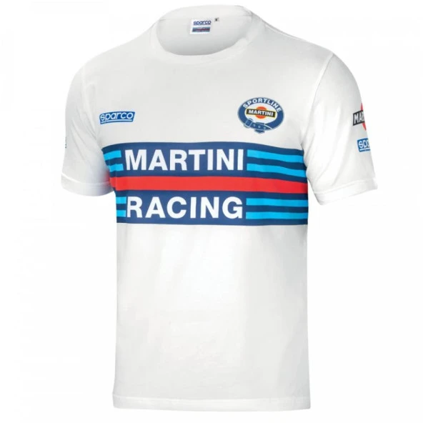 SPARCO MARTİNİ RACİNG BEYAZ T-SHİRT S BEDEN