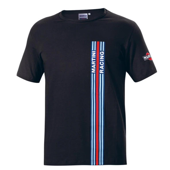 SPARCO MARTİNİ RACİNG BIG STRIPES T-SHİRT SİYAH  L  BEDEN