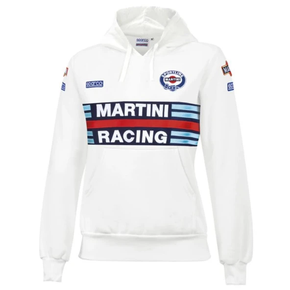 SPARCO MARTİNİ RACİNG FELPA LADY HOODIE BEYAZ  M  BEDEN