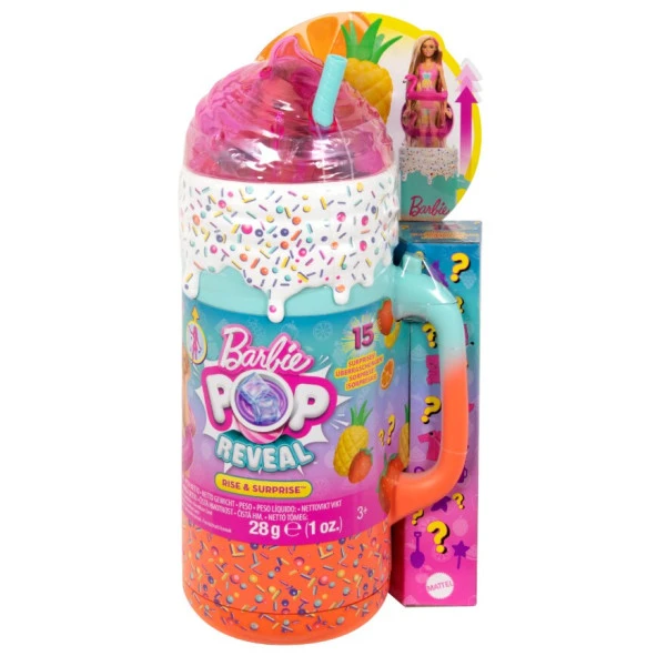 Barbie Pop Reveal Sürprizli Bardak HRK57 Lisanslı Ürün - 6