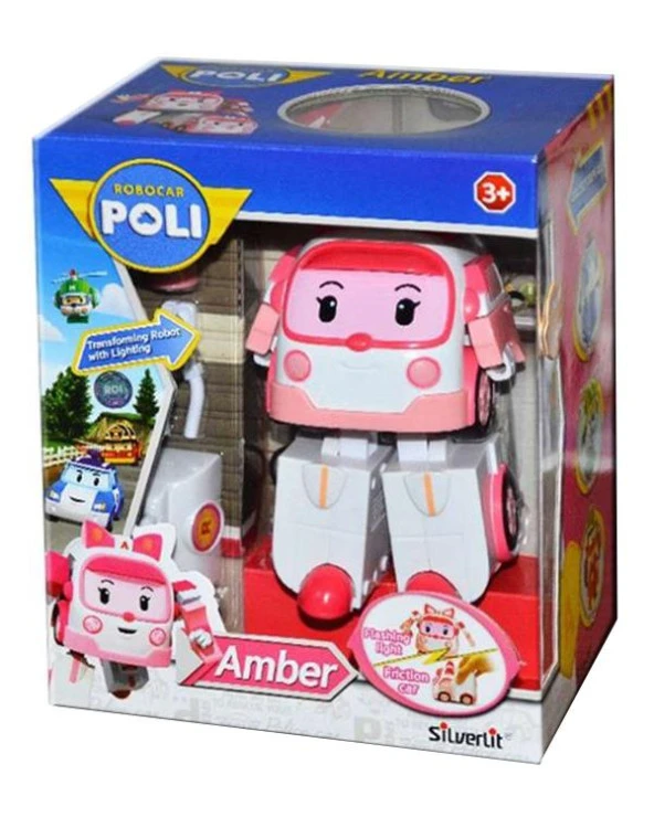 Robocar Poli Işıklı Dönüşen Figür Amber 83095