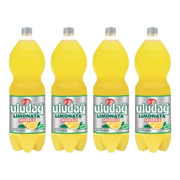 Uludağ Limonata Şekersiz 2 lt x 4 Adet - 1