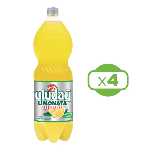 Uludağ Limonata Şekersiz 2 lt x 4 Adet - 2