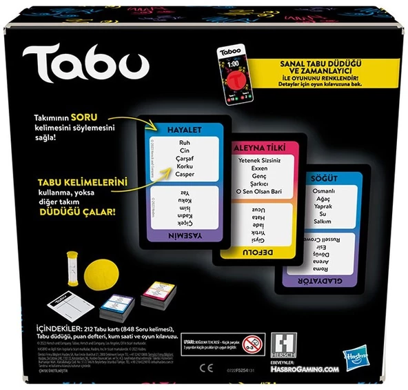 Tabu Klasik Kutu Oyunu F5254 Lisanslı Ürün - Resim 2