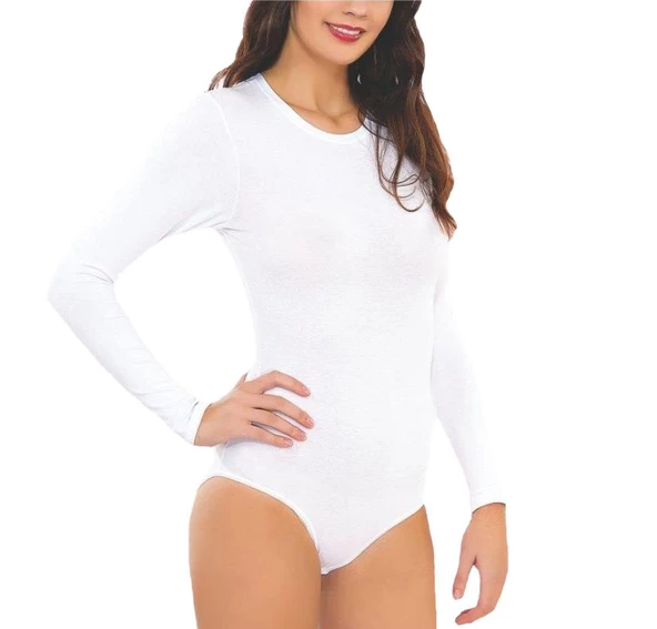İmer 9261 Bayan Modal Yuvarlak Yaka Uzun Kol Çıtçıtlı Body