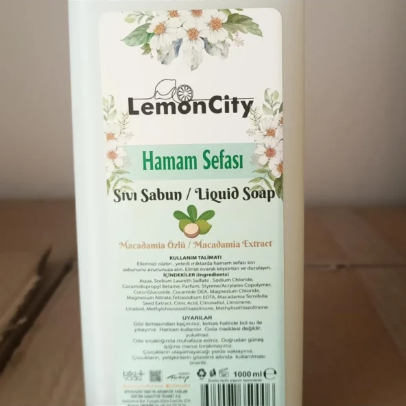 LEMON CITY SIVI SABUN HAMAM SEFASI 1000 ML