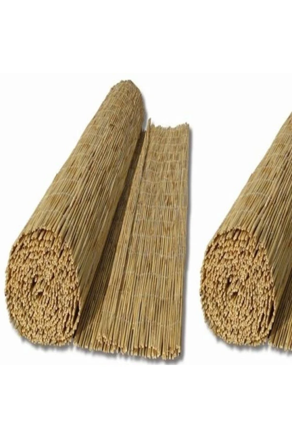 Hasır Evi Bambu Kamış Hasır Bahçe Çiti Gölgelik Balkon Çiti 2,50 Metre x 2,50 Metre