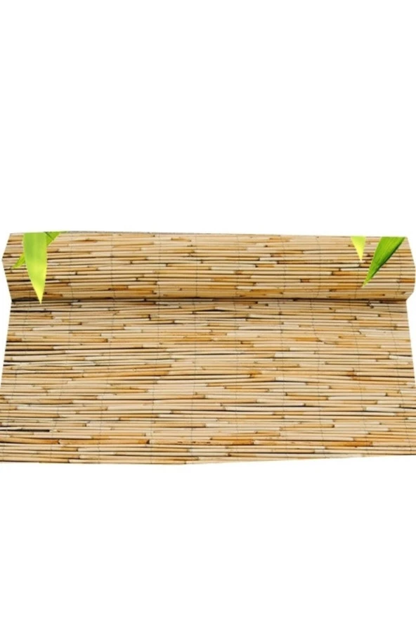 Hasır Evi Bambu Kamış Hasır Bahçe Çiti Gölgelik Balkon Çiti 2,50 Metre x 2,50 Metre - 2