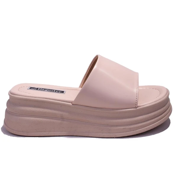 Dagoster DZA07-1241302C Ten Spor Topuklu Kadın Terlik - 2