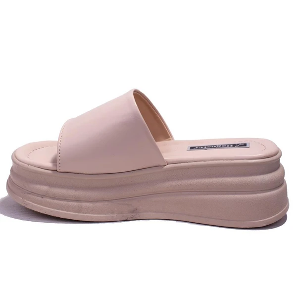 Dagoster DZA07-1241302C Ten Spor Topuklu Kadın Terlik - 3