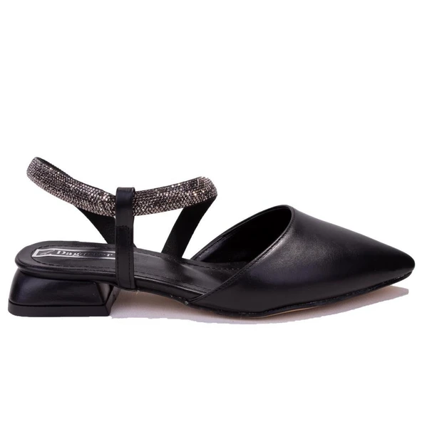 Dagoster DZA07-36503811C Siyah Klasik Topuklu Kadın Ayakkabı - 2