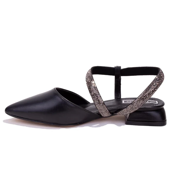 Dagoster DZA07-36503811C Siyah Klasik Topuklu Kadın Ayakkabı - 3